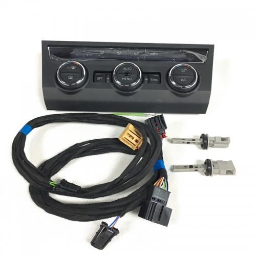 Upgrade Manual To Automatic Climatronic Air Conditioning AC Control Switch Panel Frame For MQB Skoda Superb 3