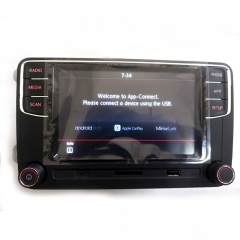 Android Auto Carplay Button New Upgrade RCD330 RCD330G Plus Car Radio With Adapter English For Passat B6 GOLF MK5 MK6