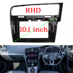 Car Stereo Audio Face Fascia Frame 10.1 INCH Large Screen Modified Navigation for Volkswagen Golf 7 (RHD) Panel Kit