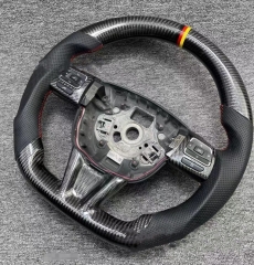 Car styling Carbon fiber steering wheel for Seat Leon 2011 