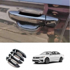 For VW Passat B8 2011-2018 ABS Carbon Fiber Car Outside Door Handle Cover Trim  PASSAT B8 CARBON