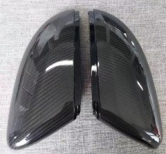 Fits VW Passat 2012-2015 Genuine Carbon Fiber Side Mirror Cover Cap 2 Pcs