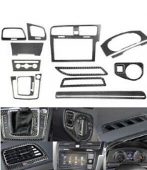 15X Fit VW Golf 7 GTI MK7 14-19 Carbon Fiber Interior Dashboard Cover Right-Hand