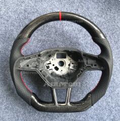 Customised Carbon Fiber Steering Wheel For Skoda Octavia VRS 2015-2018 Manual Without Paddle hole