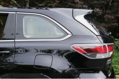 Car ABS Chrome Rear Window Side Spoiler Garnish For Toyota Kluger 2014-2018