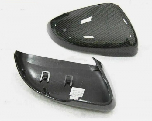 For VW Golf 6 MK6 GTI 2010-13 Carbon Fiber Style ABS Door Side Mirror Cover Cap