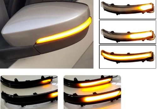 Dynamic Side Mirror LED Sign Lights for Passat B7 Polo Jetta Beetle